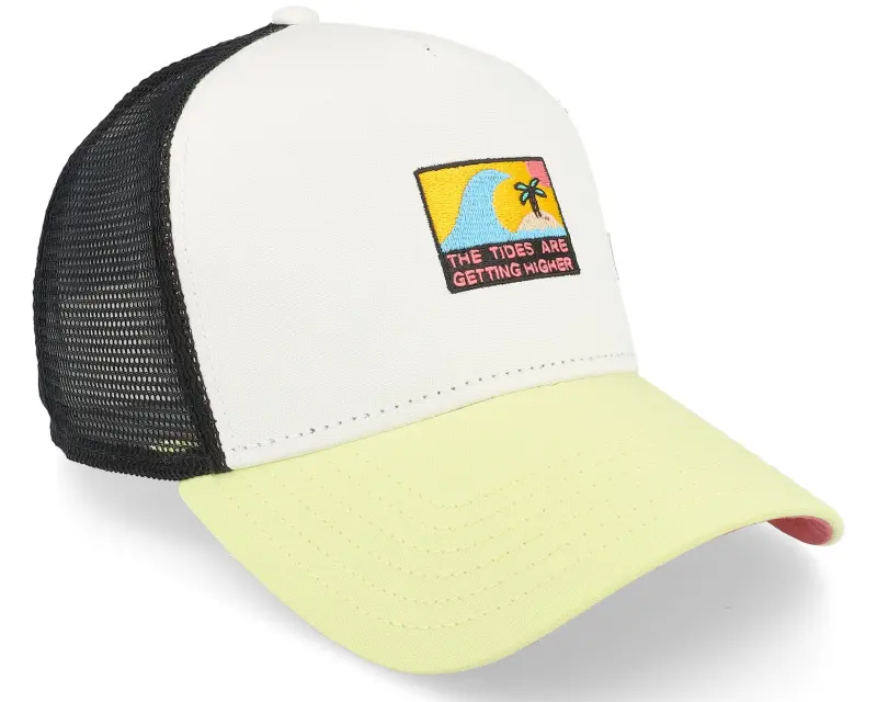 Coastal Highertides White/Black/Yellow Trucker online