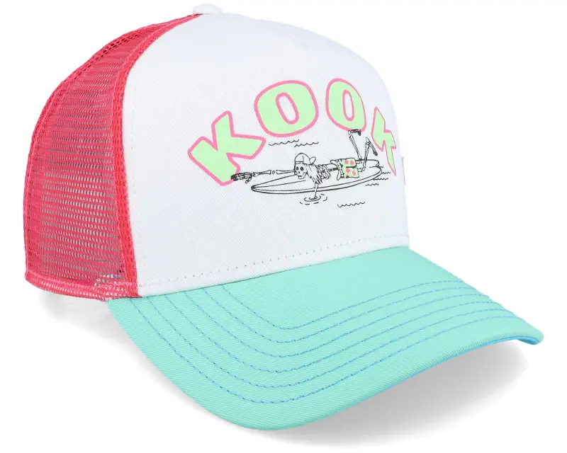 Coastal Kook Light White/Mint/Pink Coastal Trucker online