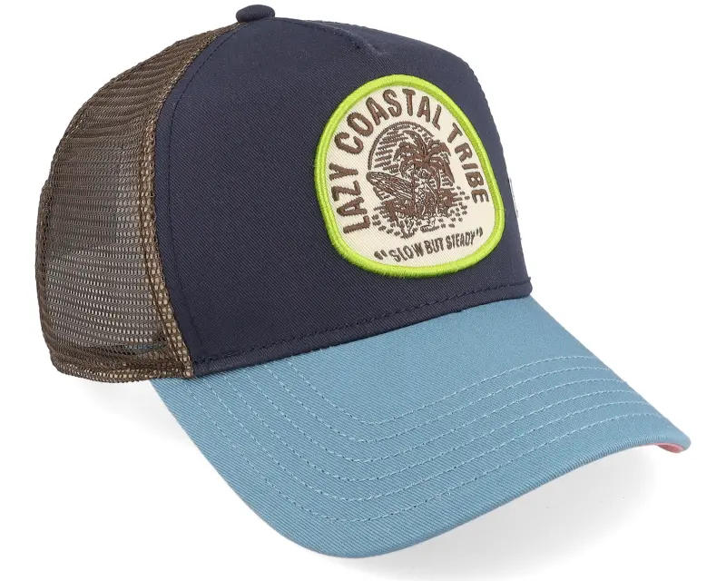 Coastal Lazy Tribe Navy/Slate A-Frame Trucker online