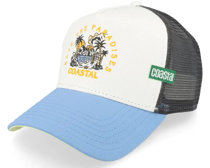 Coastal Paradises White/Charcoal/Blue Trucker online