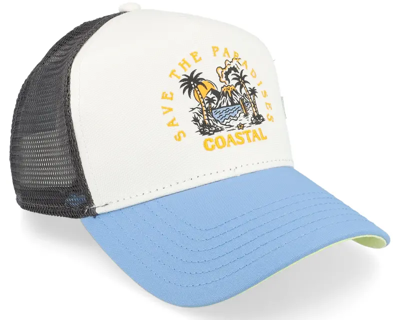 Coastal Paradises White/Charcoal/Blue Trucker online