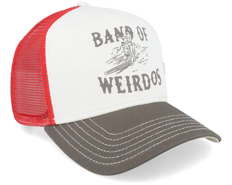 Coastal Weirdos White/Olive/Red Coastal Trucker online