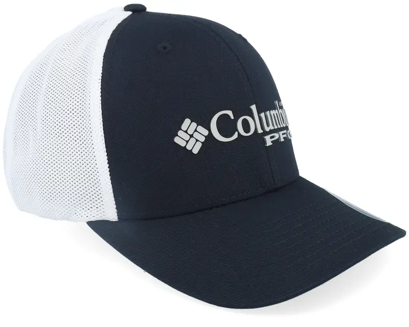 Columbia Logo Mesh Ball Cap Black/White Trucker online