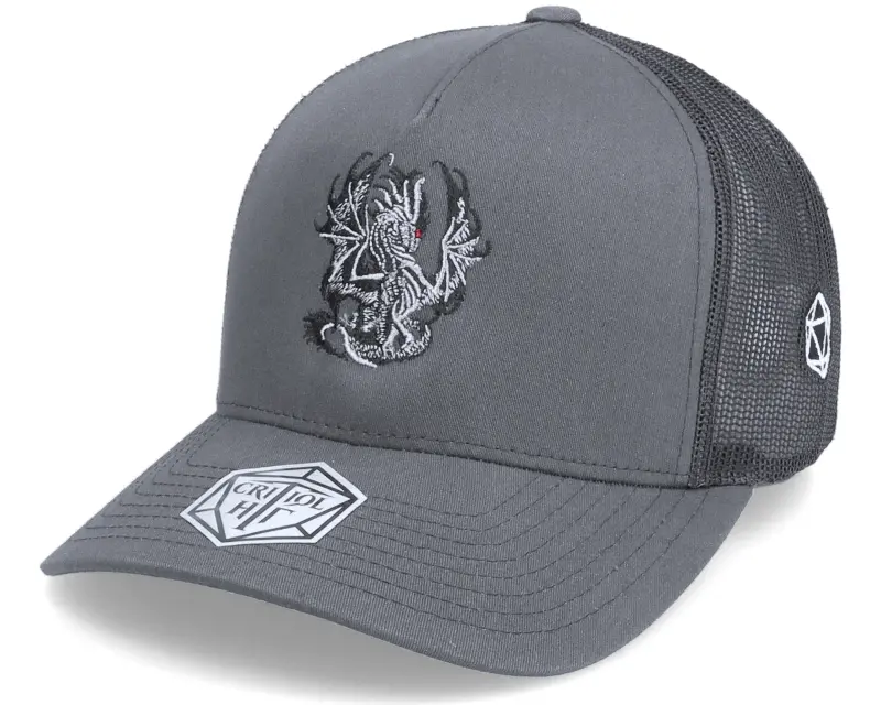 Critiql Hit Blackest D20 Dark Grey Trucker online