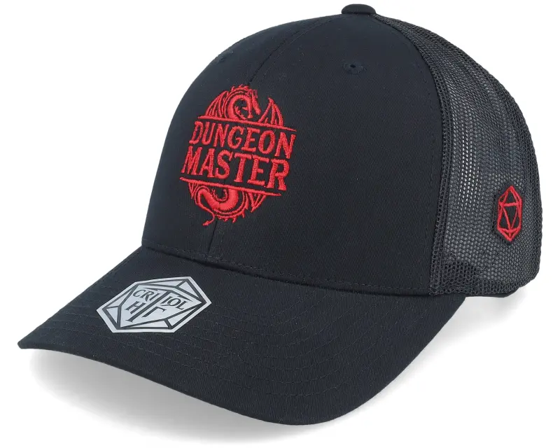Critiql Hit Dungeon Master Logo Dragon Black Trucker online