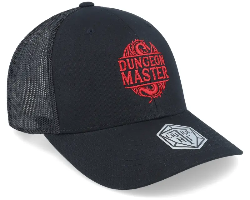 Critiql Hit Dungeon Master Logo Dragon Black Trucker online