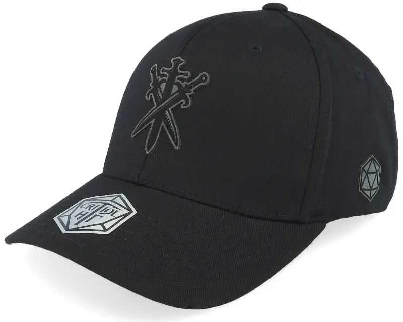 Critiql Hit Swords Crossed Wooly Combed Black Flexfit online