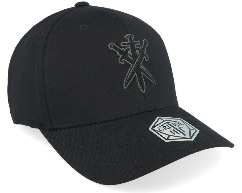 Critiql Hit Swords Crossed Wooly Combed Black Flexfit online
