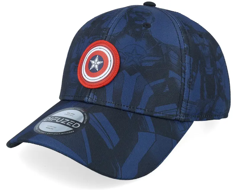 Difuzed Captain America All Over Print Navy Adjustable online