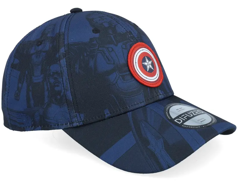 Difuzed Captain America All Over Print Navy Adjustable online