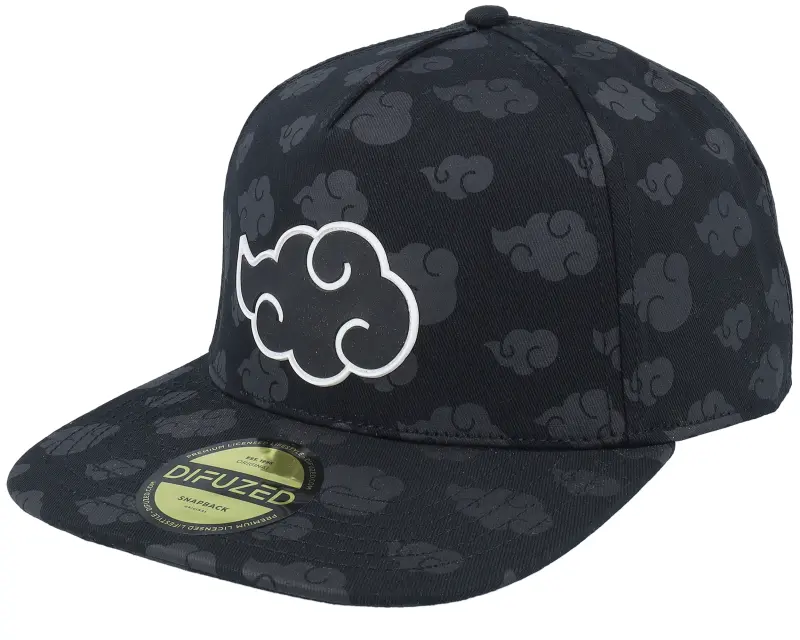 Difuzed Naruto Shippuden Tonal Akatsuki Cloud Black Snapback online