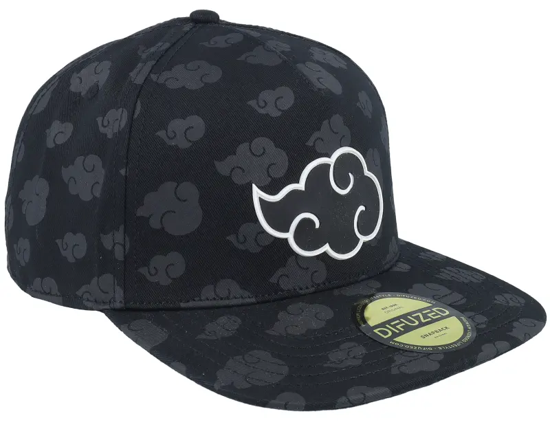 Difuzed Naruto Shippuden Tonal Akatsuki Cloud Black Snapback online