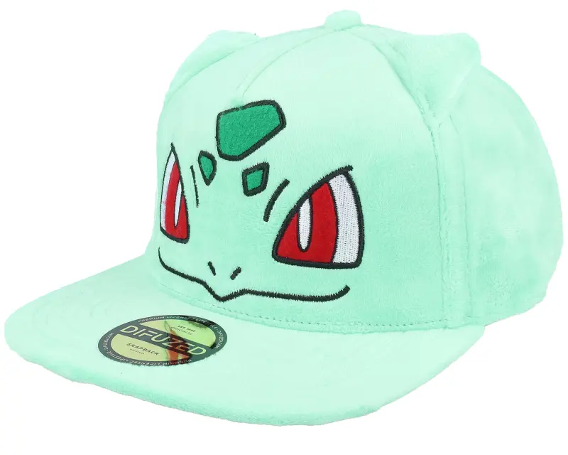 Difuzed Pokémon Bulbasaur Plush Green Snapback online