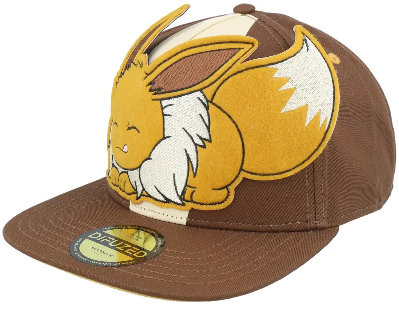 Difuzed Pokémon Eevee Novelty Cap Brown Snapback online