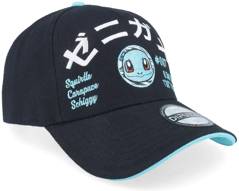 Difuzed Pokémon Embroidered Squirtle Black Adjustable online