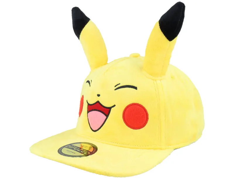 Difuzed Pokémon Happy Pikachu Plush Yellow Snapback online