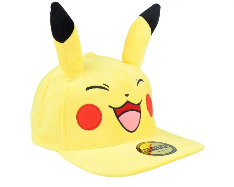 Difuzed Pokémon Happy Pikachu Plush Yellow Snapback online