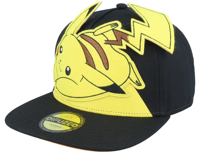 Difuzed Pokémon Pikachu Novelty Black Snapback online