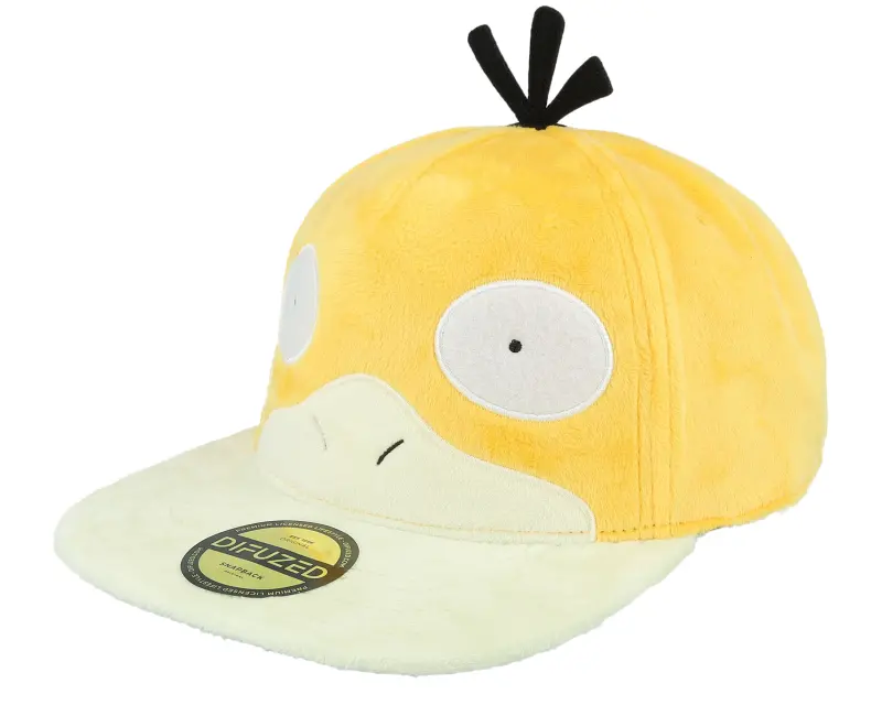 Difuzed Pokémon Psyduck Plush Yellow Snapback online