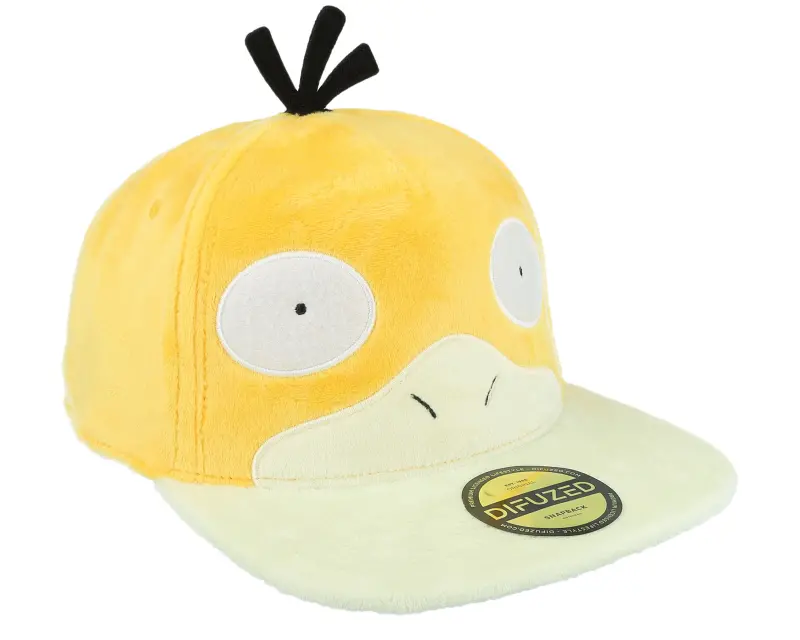 Difuzed Pokémon Psyduck Plush Yellow Snapback online