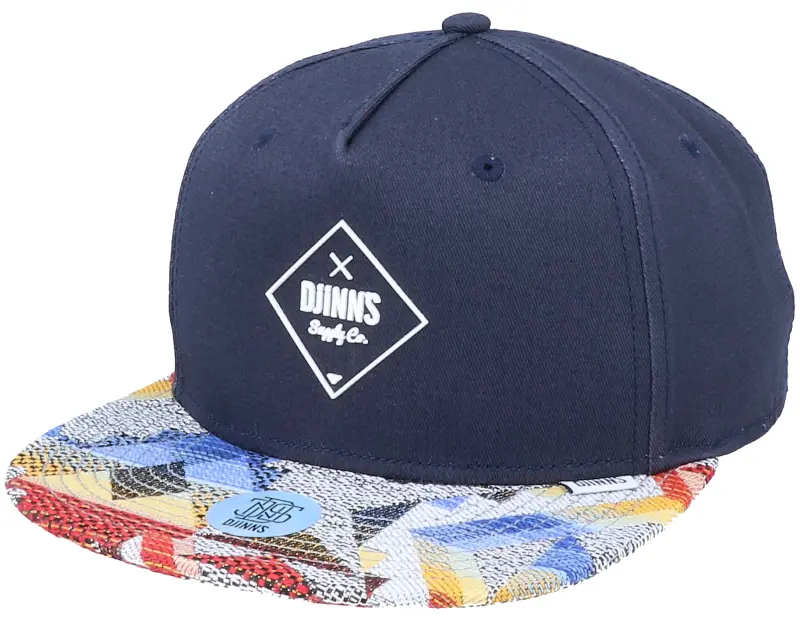 Djinns 5-Panel Rubber Aztek Navy Snapback online