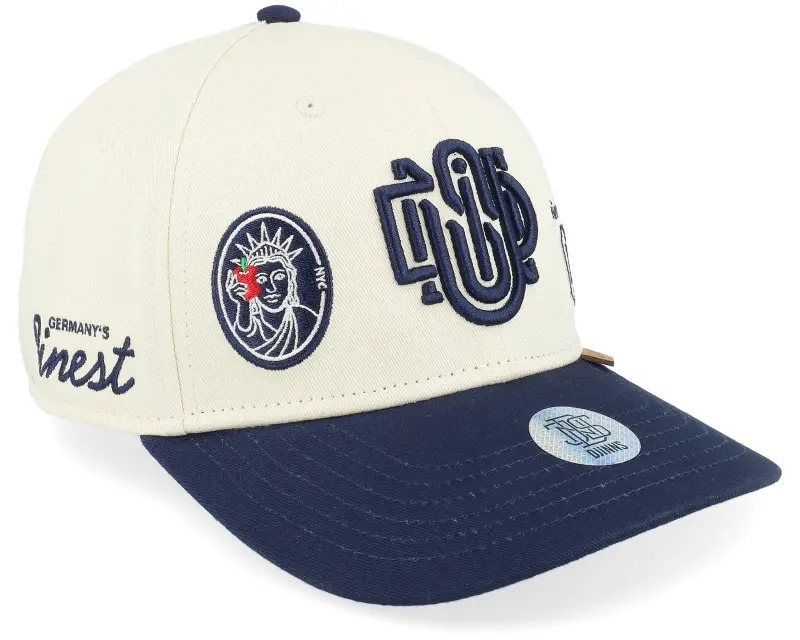 Djinns 6 Panel Truefit Cap Anniversary Cream/Navy Adjustable online