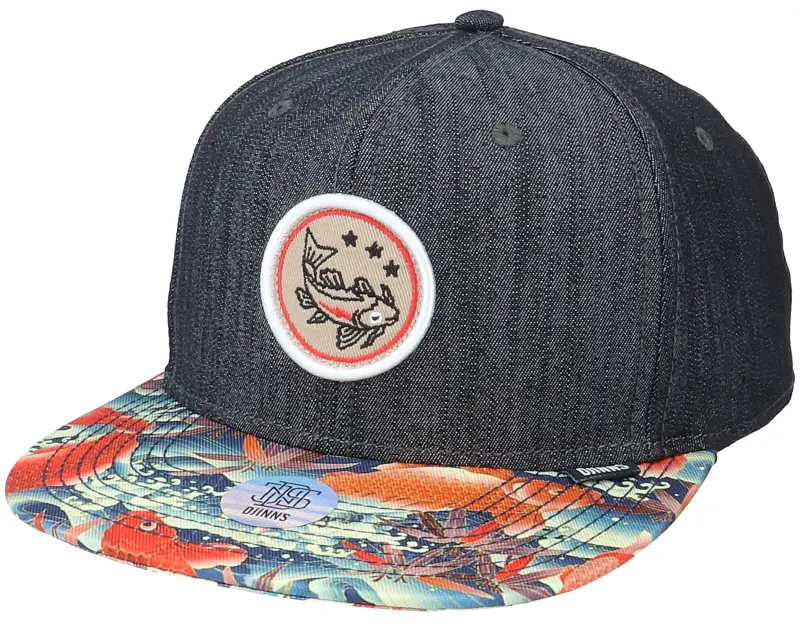 Djinns 6P Sb Koi Linen Rev. Black Snapback online