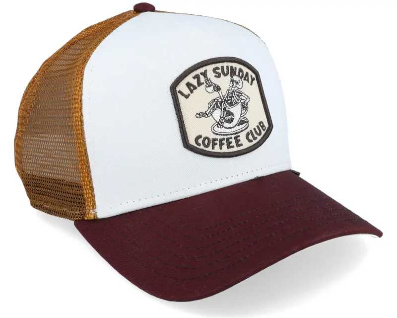 Djinns Coffee Club White/Brown Trucker online