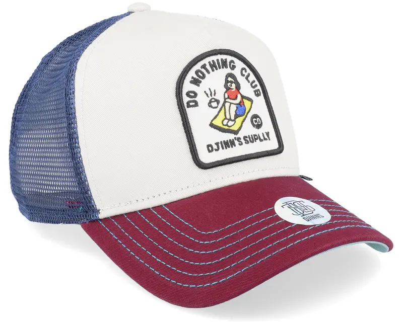 Djinns Do Nothing Club New Offwhite/Wine Trucker online