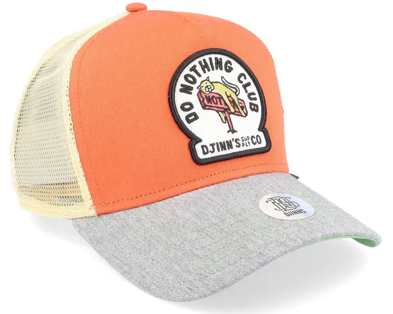 Djinns Do Nothing Club New Orange/Heather Grey Trucker online
