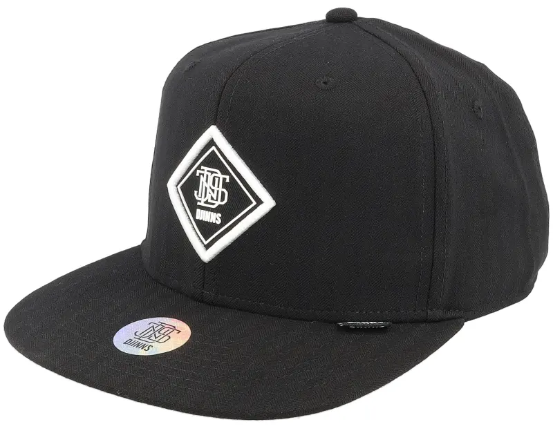 Djinns Fine Herringsbone Black Snapback online