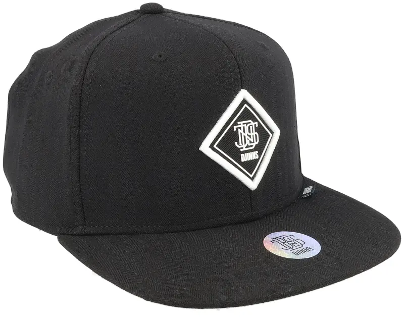 Djinns Fine Herringsbone Black Snapback online
