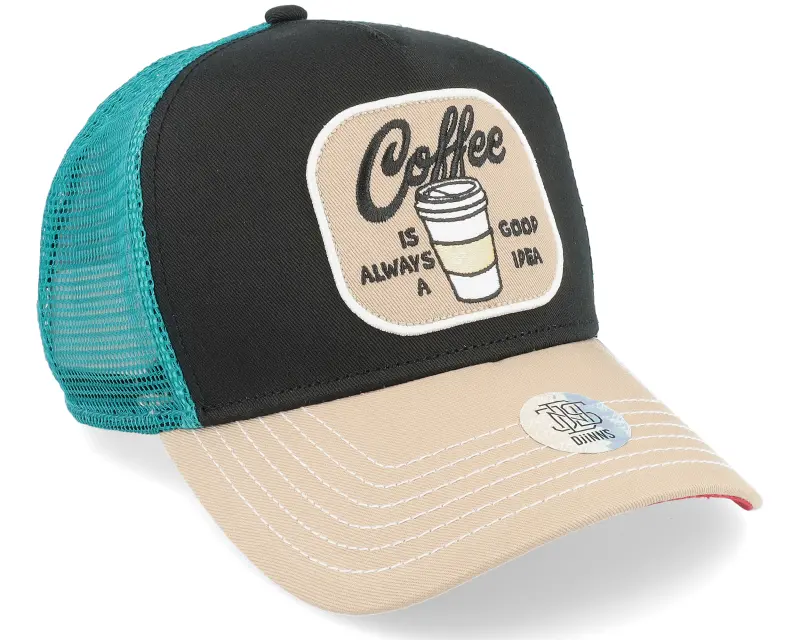 Djinns Food Coffee Black/Turquoise Trucker online