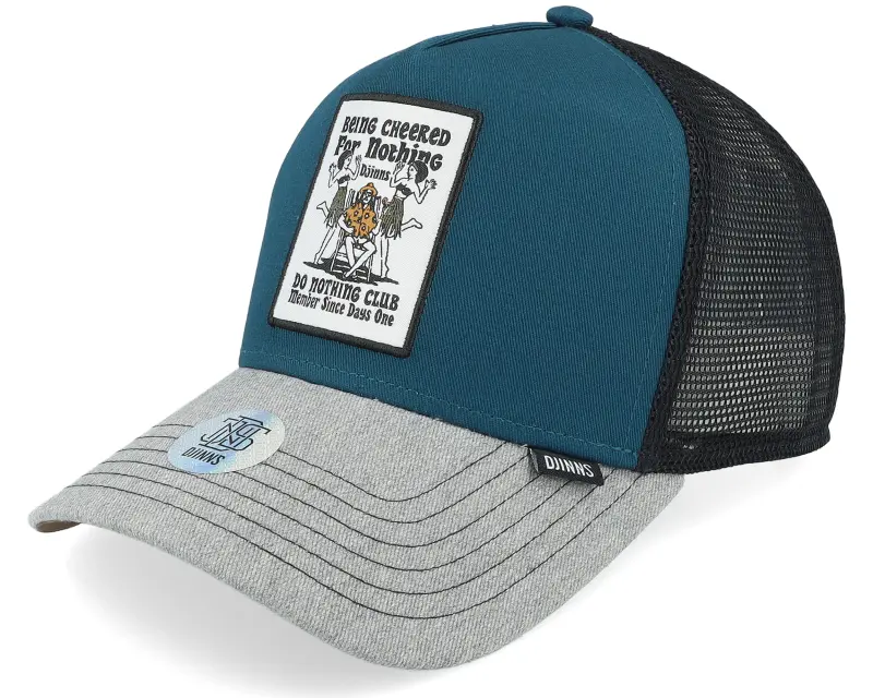 Djinns Hft Cap Being Cheered Petrol/Heather Grey A-Frame Trucker online