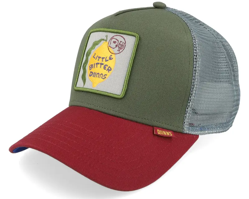 Djinns Hft Cap Bitter Olive/Wine/Grey A-Frame Trucker online