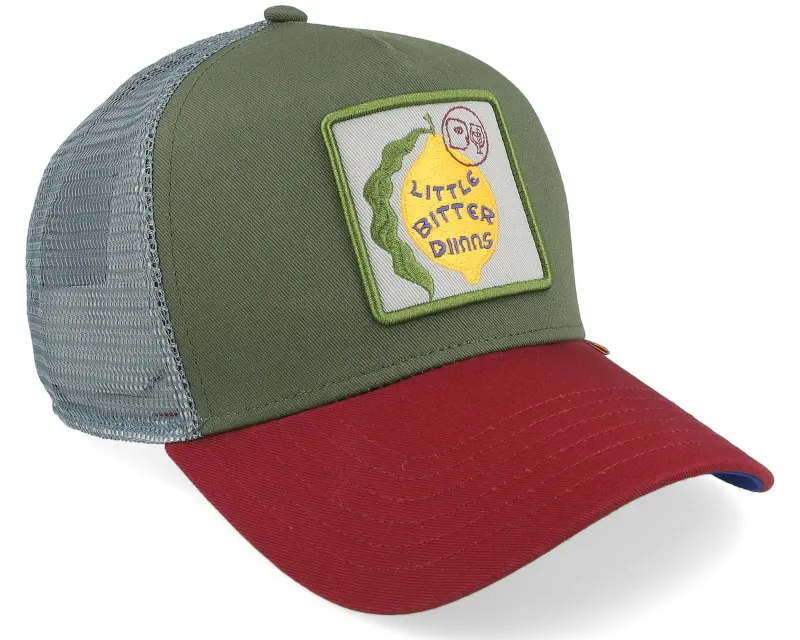 Djinns Hft Cap Bitter Olive/Wine/Grey A-Frame Trucker online