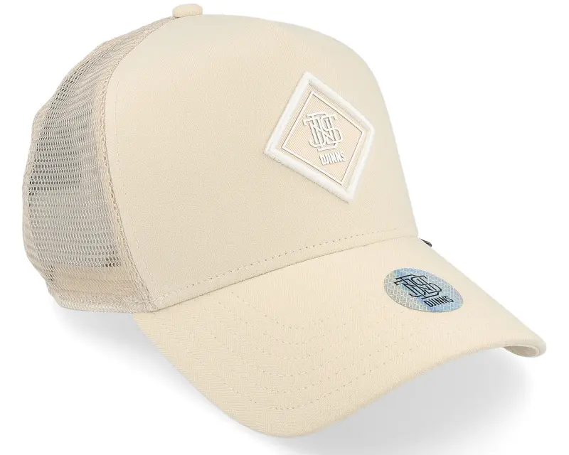 Djinns Hft Cap Fine Herringsbone Light Beige Trucker online