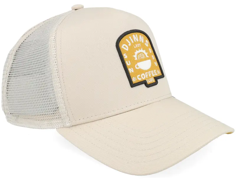Djinns Hft Cap Lazy Sunday Khaki/Offwhite A-Frame Trucker online