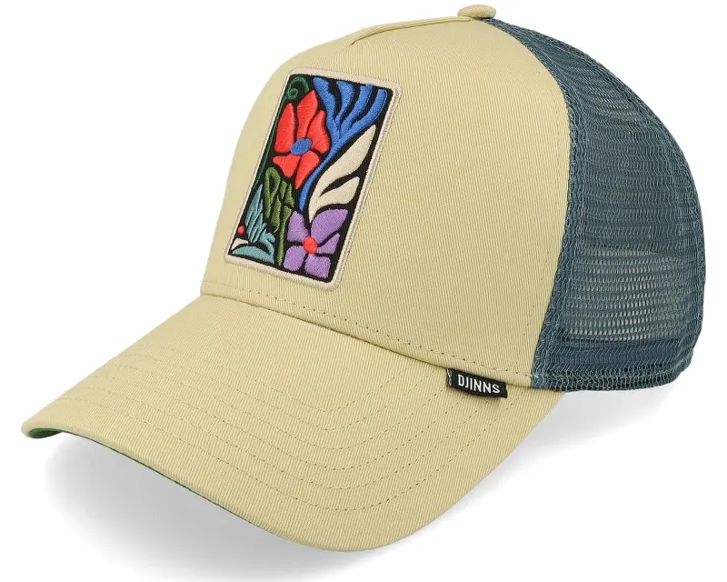 Djinns Hft Cap M-flowers Beige A-Frame Trucker online
