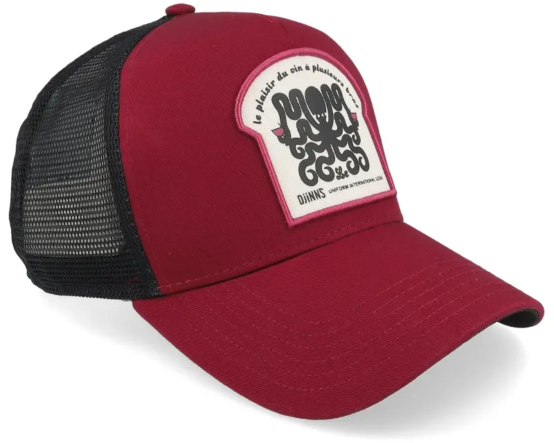 Djinns Hft Cap Octovino Wine/Black A-Frame Trucker online