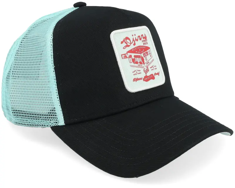 Djinns Hft Cap Street Disco Black/Mint A-Frame Trucker online