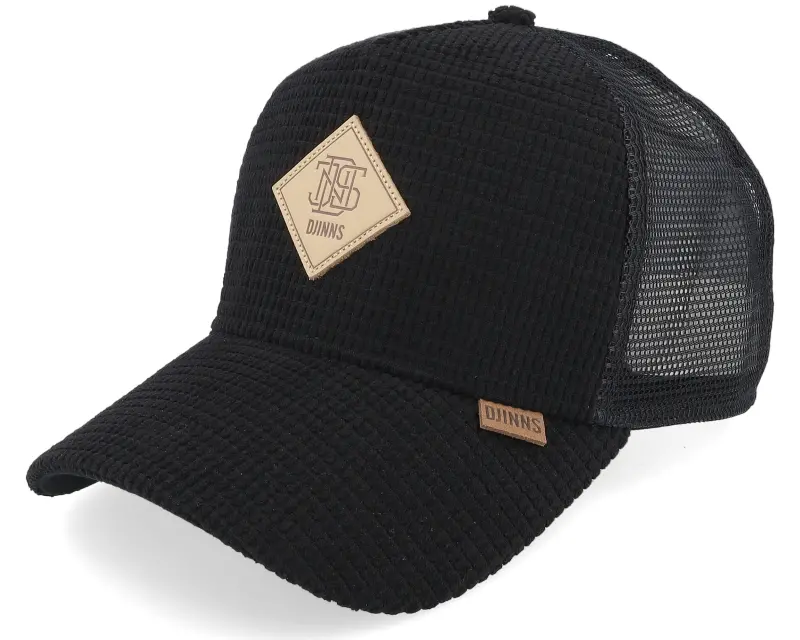 Djinns Hft Cap Waffle Corduroy Black A-Frame Trucker online