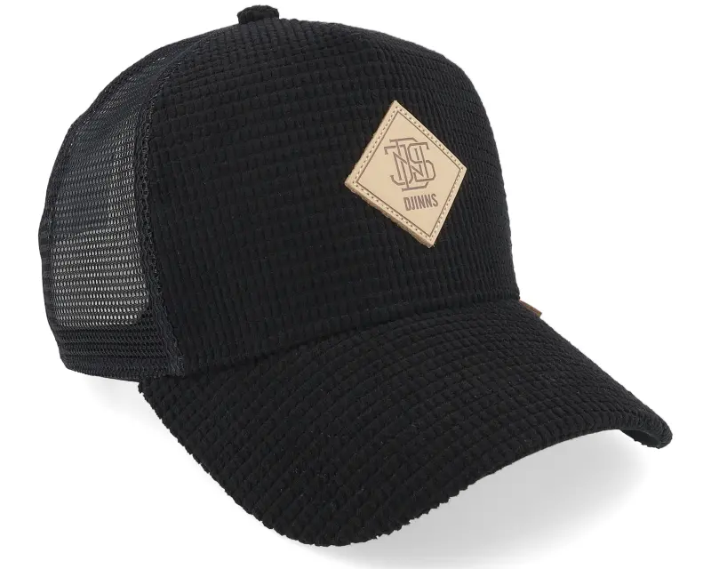 Djinns Hft Cap Waffle Corduroy Black A-Frame Trucker online
