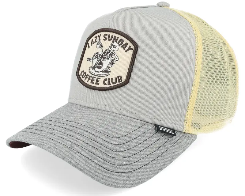 Djinns Hft Coffee Club Grey/Heather A-Frame Grey Trucker online