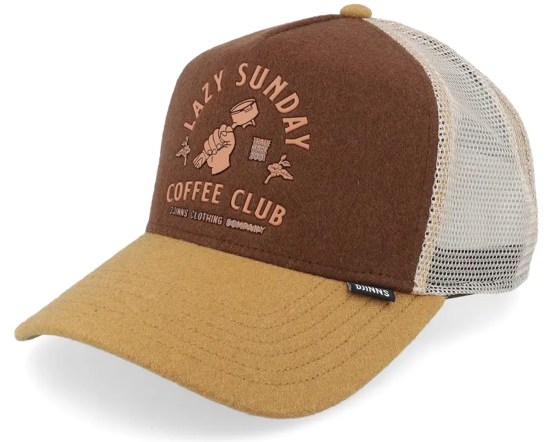 Djinns Lazy Barista Beige/Brown/Creme A-Frame Trucker online