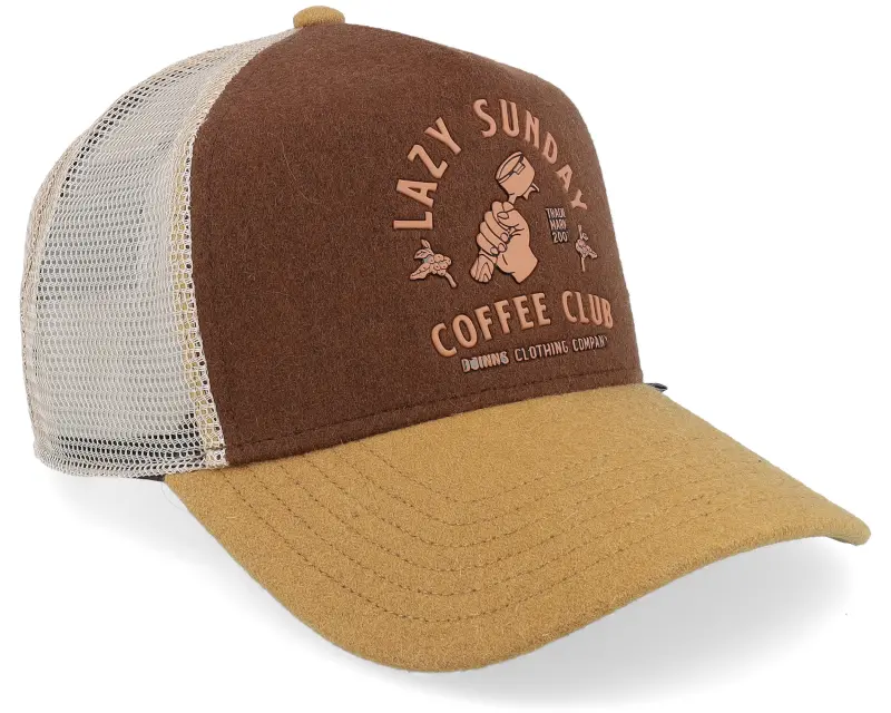 Djinns Lazy Barista Beige/Brown/Creme A-Frame Trucker online