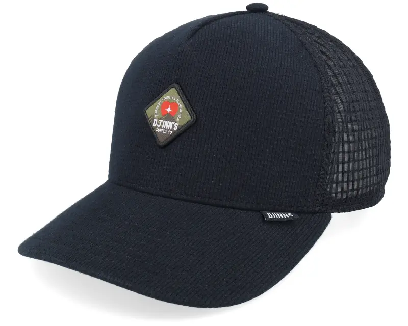 Djinns New Hft Cap Waffle Mountain Black A-Frame Trucker online