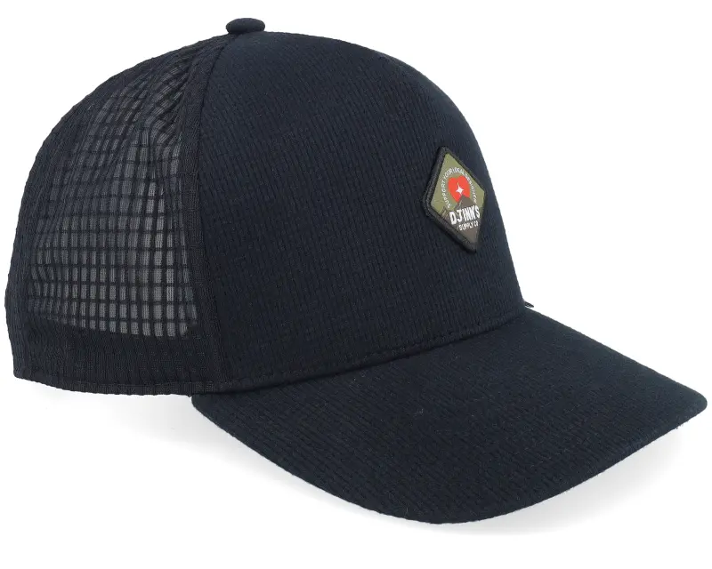 Djinns New Hft Cap Waffle Mountain Black A-Frame Trucker online