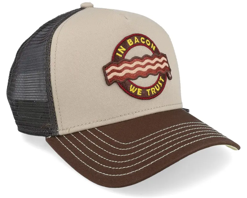 Djinns Trucker Cap Hft Food Bacon Khaki/Brown Trucker online