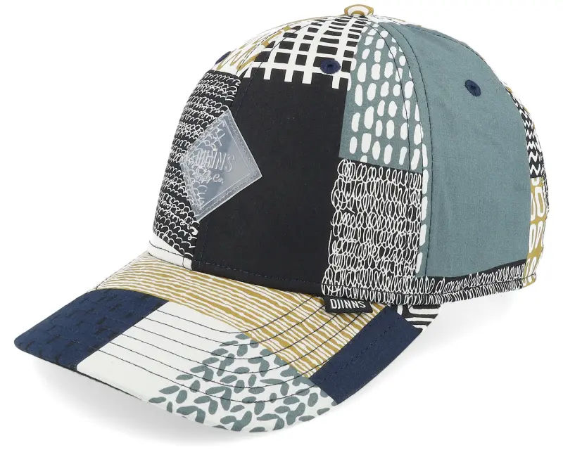 Djinns Truefit Summerpattern Black/White/Khaki Adjustable online